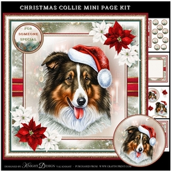 Christmas Collie Shepherd Mini Page Kit