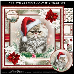 Christmas Cat Mini Page Kit
