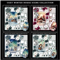 Cozy Winter House Scene Collection