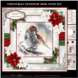 Christmas Sparrow Mini Page Kit