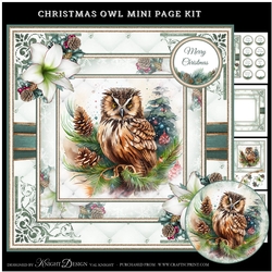Christmas Owl Mini Page Kit