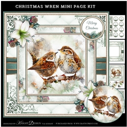 Christmas Wren Mini Page Kit