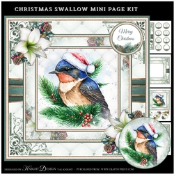 Christmas Swallow Mini Page Kit