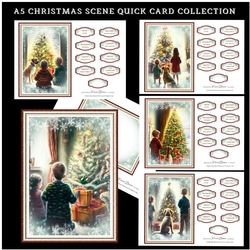A5 Christmas Scene Quick Card Collection