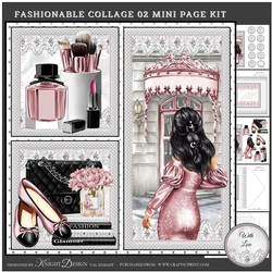 Fashionable Collage 02 Mini Page Kit