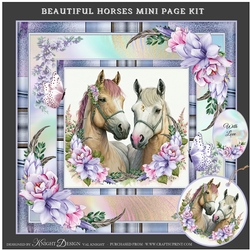 Beautiful Horses Mini Page Kit