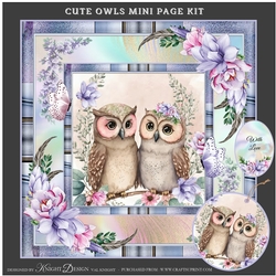 Cute Owls Mini Page Kit