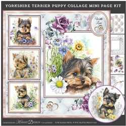 Yorkshire Terrier Puppy Collage Mini Page Kit