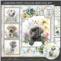 Labrador Puppy Collage Mini Page Kit