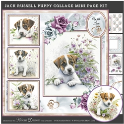 Jack Russell Puppy Collage Mini Page Kit