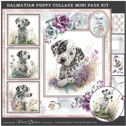 Dalmatian Puppy Collage Mini Page Kit