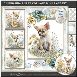 Chihuahua Puppy Collage Mini Page Kit