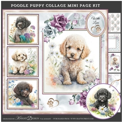 Poodle Puppy Collage Mini Page Kit