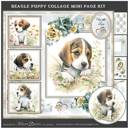 Beagle Puppy Collage Mini Page Kit
