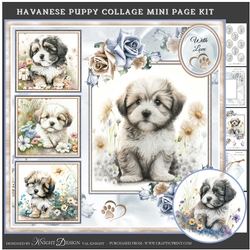 Havanese Puppy Collage Mini Page Kit