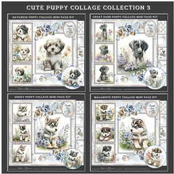 Cute Puppy Collage Collection 3