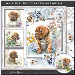 Mastiff Puppy Collage Mini Page Kit
