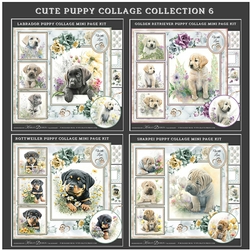 Cute Puppy Collage Collection 6