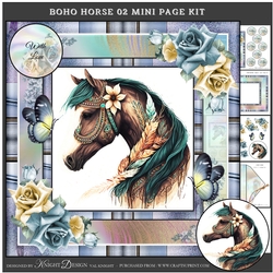 Boho Horse 02 Mini Page Kit