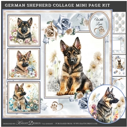 German Shepherd Collage Mini Page Kit