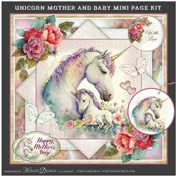 Unicorn Mother And Baby Mini Page Kit