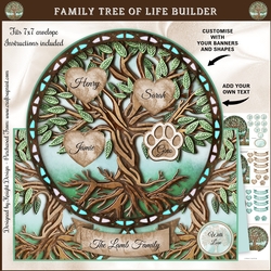 Family Tree Of Life Builder Shaped Mini Page Kit