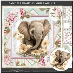 Cute Baby Elephant 03 Mini Page Kit