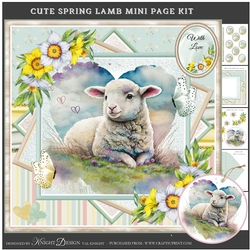 Cute Spring Lamb Mini Page Kit