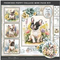 Frenchie Puppy Collage 04 Mini Page Kit