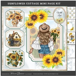 Sunflower Cottage Collage Mini Page Kit