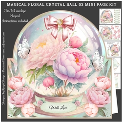 Magical Floral Crystal Ball 03 Shaped Mini Page Kit