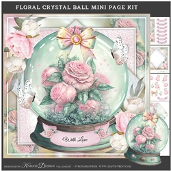 Floral Crystal Ball Mini Page Kit