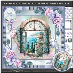 French Riviera Window View Mini Page Kit