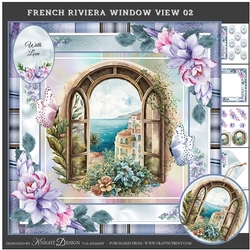 French Riviera Window View 02 Mini Page Kit