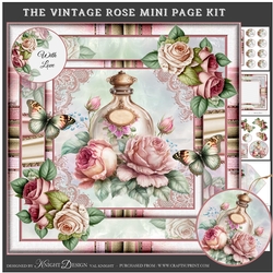 The Vintage Rose Mini Page Kit