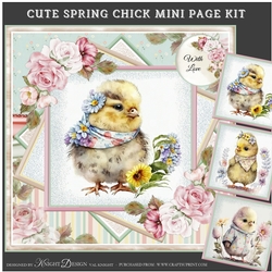Cute Spring Chick Mini Page Kit