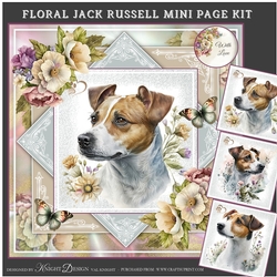 Floral Jack Russell Mini Page Kit