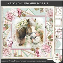 A Birthday Hug Mini Page Kit