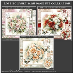 Rose Bouquet Mini Page Kit Collection