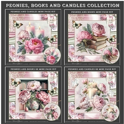 Peonies, Books And Candles Collection