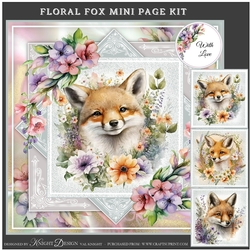 Floral Fox Mini Page Kit