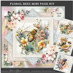 Floral Bees Mini Page Kit