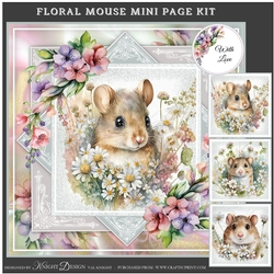 Floral Mouse Mini Page Kit