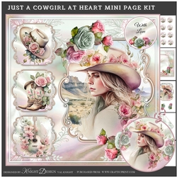 Just A Cowgirl At Heart Mini Page Kit