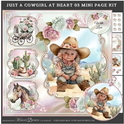 Just A Cowgirl At Heart 03 Mini Page Kit