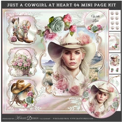Just A Cowgirl At Heart 04 Mini Page Kit