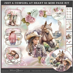 Just A Cowgirl At Heart 05 Mini Page Kit
