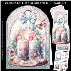 Candle Bell Jar 02 5x7 Shaped Mini Page Kit
