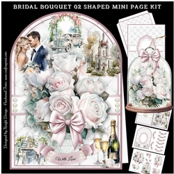 Bridal Bouquet 02 Shaped Mini Page Kit