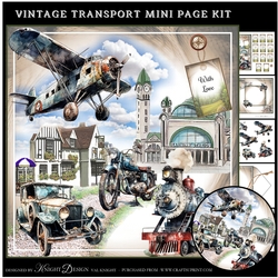 Vintage Transport Mini Page Kit